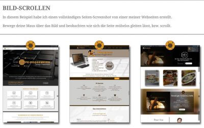 Bild Scrollen bei Maus over