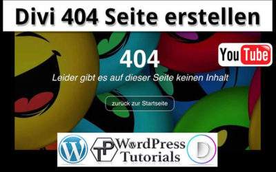 Mit Divi eine 404 Seite erstellen (Child-Theme)