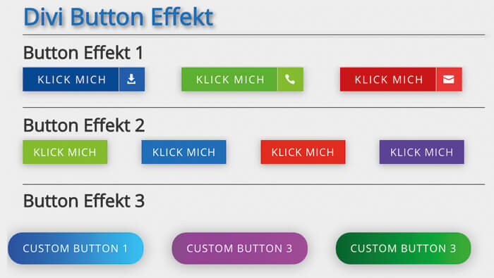 Divi Button Effekte